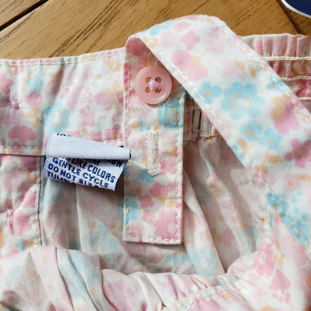 💜NWT Vintage OshKosh Ditsy Floral Sleeveless Dress 3-6 months
